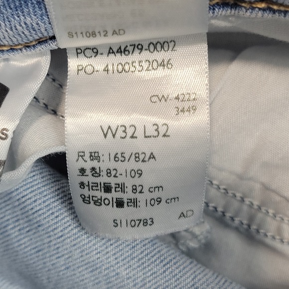 Levis Jeans Womens 32x32 Blue Denim Distressed Streetwear Superlow Bootcut Leg - Picture 12 of 13